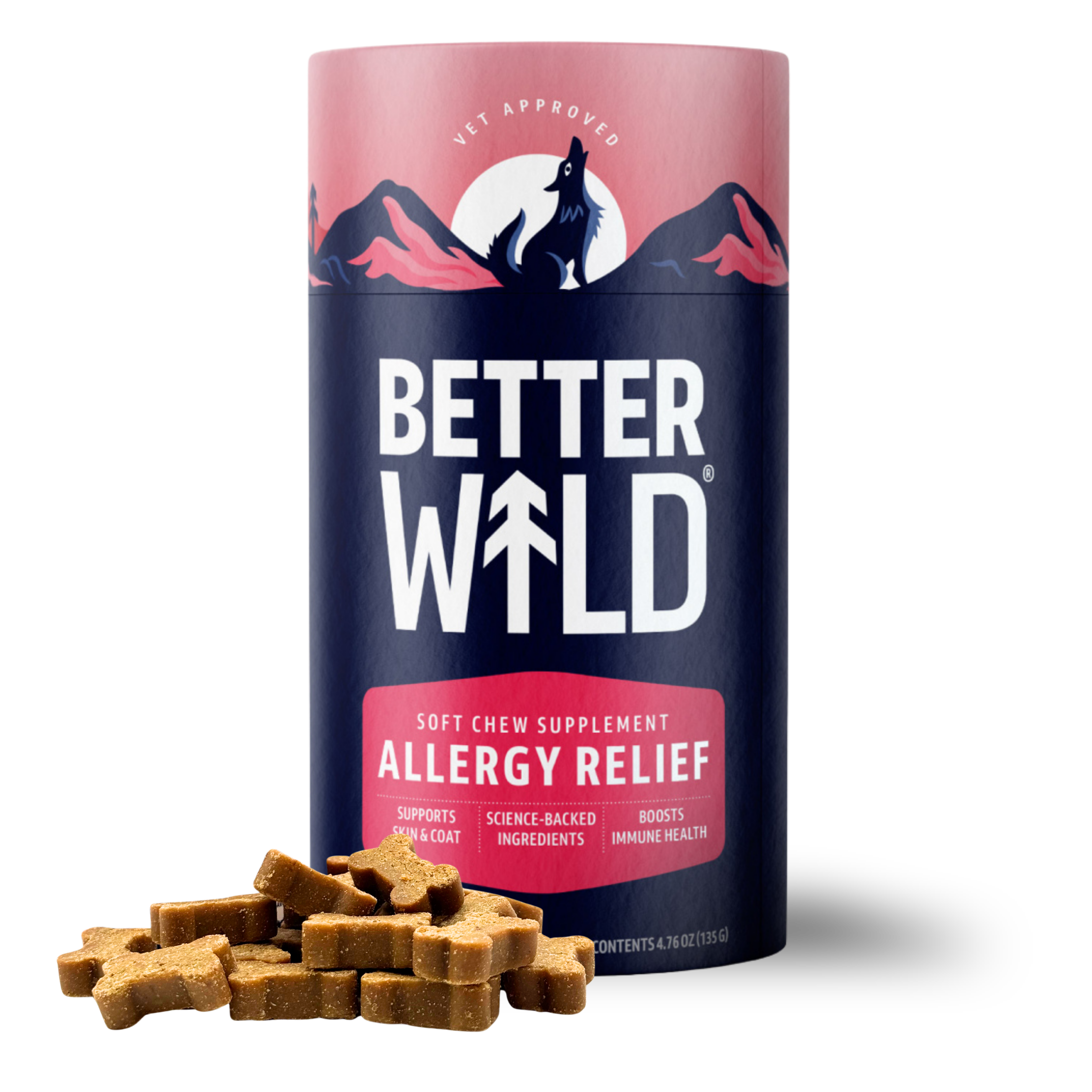 BetterWild Allergy Relief Chews for dogs - product packaging